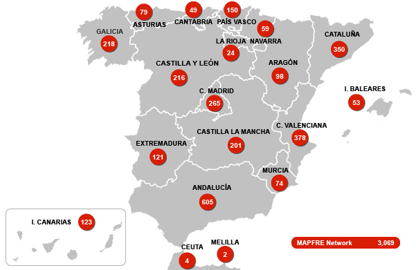 MAPFRE´s Spanish network