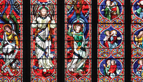 Stained Glass Window in Saint Patrick’s Cathedral, Melbourne