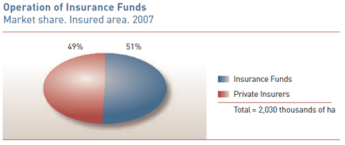 Market share. Insured area. 2007