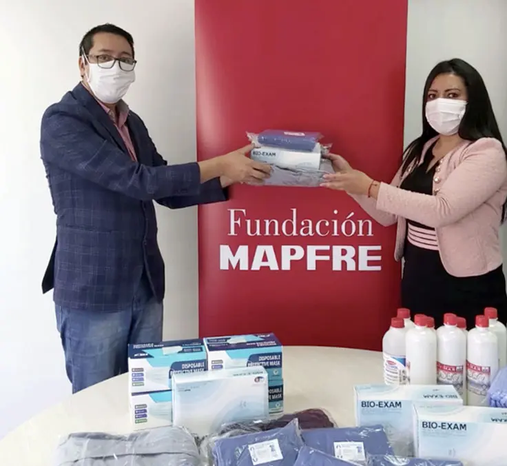 Fundación Mapfre patrocina novos materiais de proteção, equipamentos de ozonização e trajes de biossegurança para o Equador