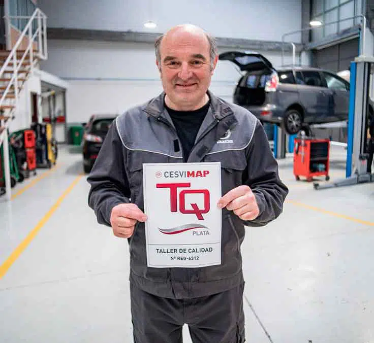 AUGASA, Nivel PLATA en la Certificación de talleres TQ CESVIMAP