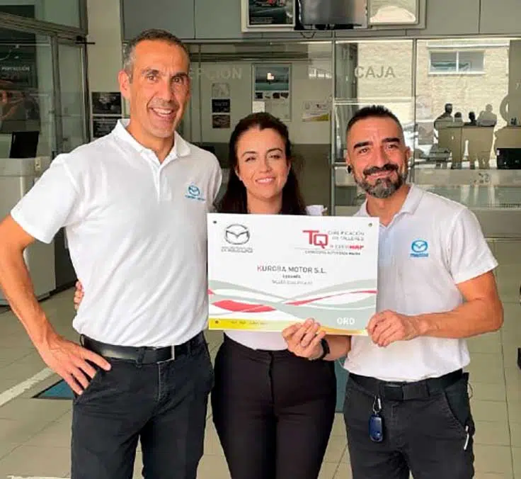 Kuroba Motor consigue el nivel Oro en la certificación de talleres TQ de CESVIMAP
