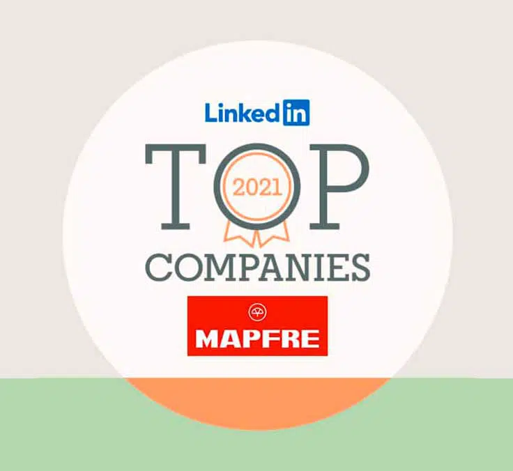 Mapfre, la primera financiera y la única aseguradora española en el Top 10 de las LinkedIn Top Companies 2021