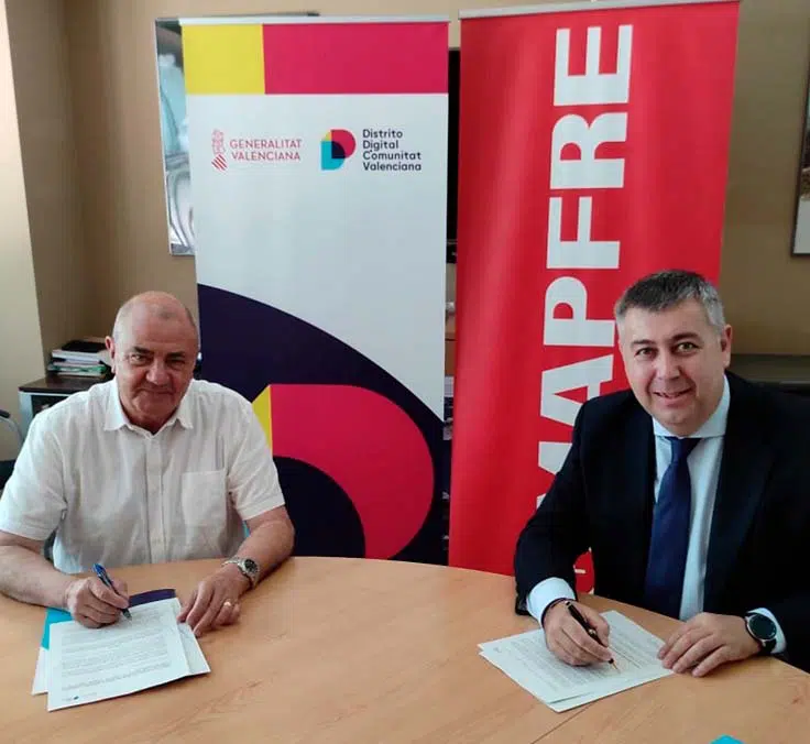 Mapfre y Distrito Digital Comunidad Valenciana firman un acuerdo de colaboración para el desarrollo de un ecosistema tecnológico