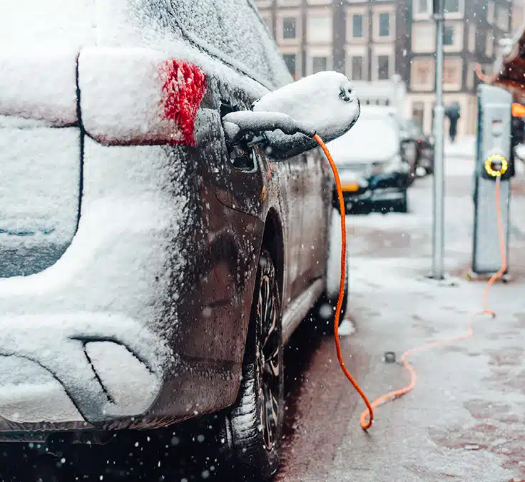 Carros elétricos no inverno