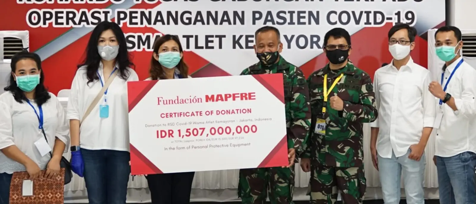 Indonésia: doamos equipamentos para proteger médicos e profissionais de saúde no Hospital Wisma Atlet Kemayoran