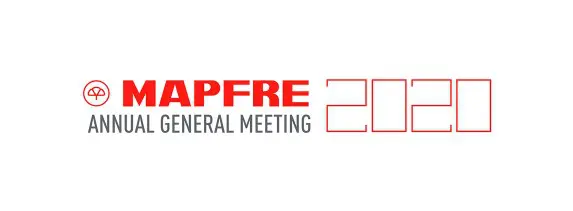 Anuncio con el texto Junta General de Accionistas MAPFRE 2020